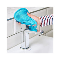 Minky Microfibre Cloth Anti-Bacterial Bathroom Cleaning Pad Scourer - Blue