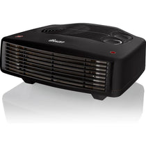 Swan Horizontal Fan Heater 3000W With 2 Heat Settings Adjustable Thermostat Overheating Protection - Black