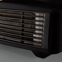 Swan Horizontal Fan Heater 3000W With 2 Heat Settings Adjustable Thermostat Overheating Protection - Black
