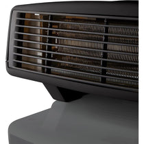 Swan Horizontal Fan Heater 3000W With 2 Heat Settings Adjustable Thermostat Overheating Protection - Black