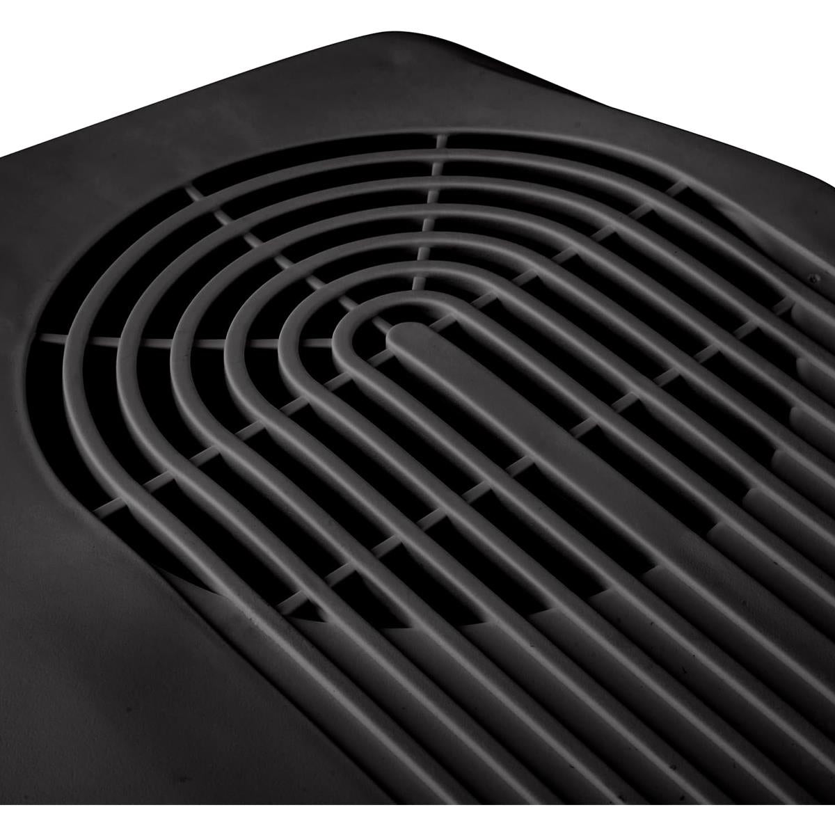 Swan Horizontal Fan Heater 3000W With 2 Heat Settings Adjustable Thermostat Overheating Protection - Black