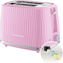 Russell Hobbs Eden 2 Slice Toaster 6 Variable Browning Settings 800W - Raspberry