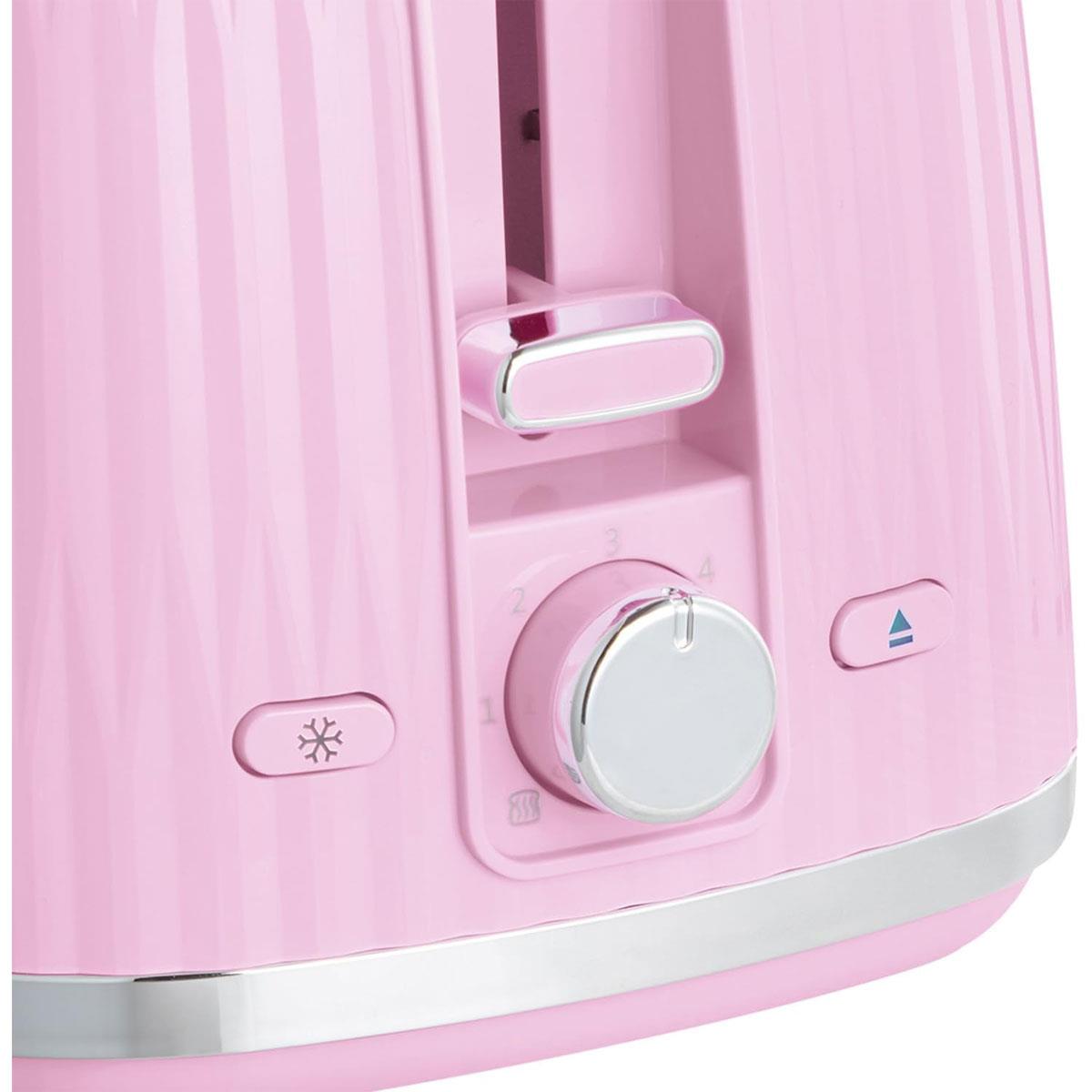 Russell Hobbs Eden 2 Slice Toaster 6 Variable Browning Settings 800W - Raspberry