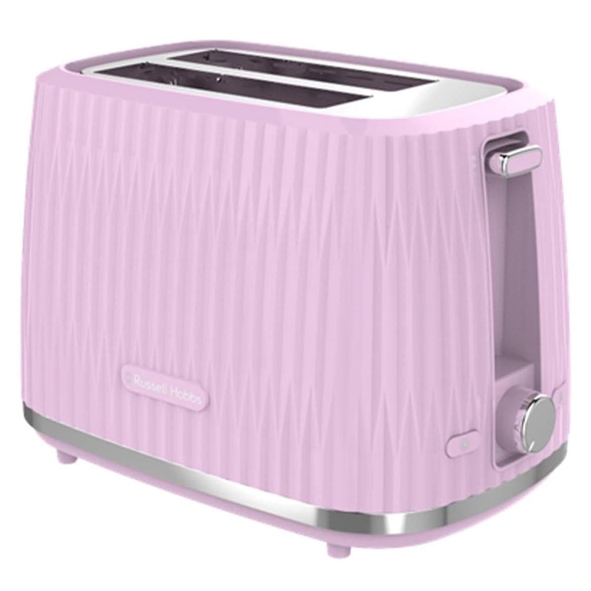 Russell Hobbs Eden 2 Slice Toaster 6 Variable Browning Settings 800W - Raspberry