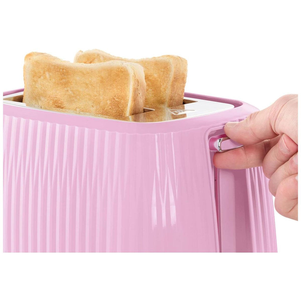 Russell Hobbs Eden 2 Slice Toaster 6 Variable Browning Settings 800W - Raspberry