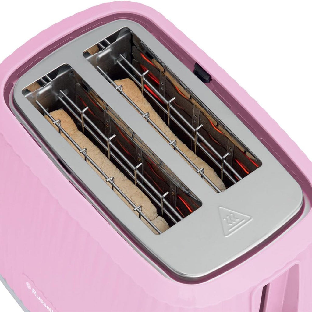Russell Hobbs Eden 2 Slice Toaster 6 Variable Browning Settings 800W - Raspberry