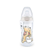 NUK Active Toddler Cup Winnie The Pooh 300ml Leak-Proof Soft Drinking Spout Clip & Protective Cap 12+ Months - Beige
