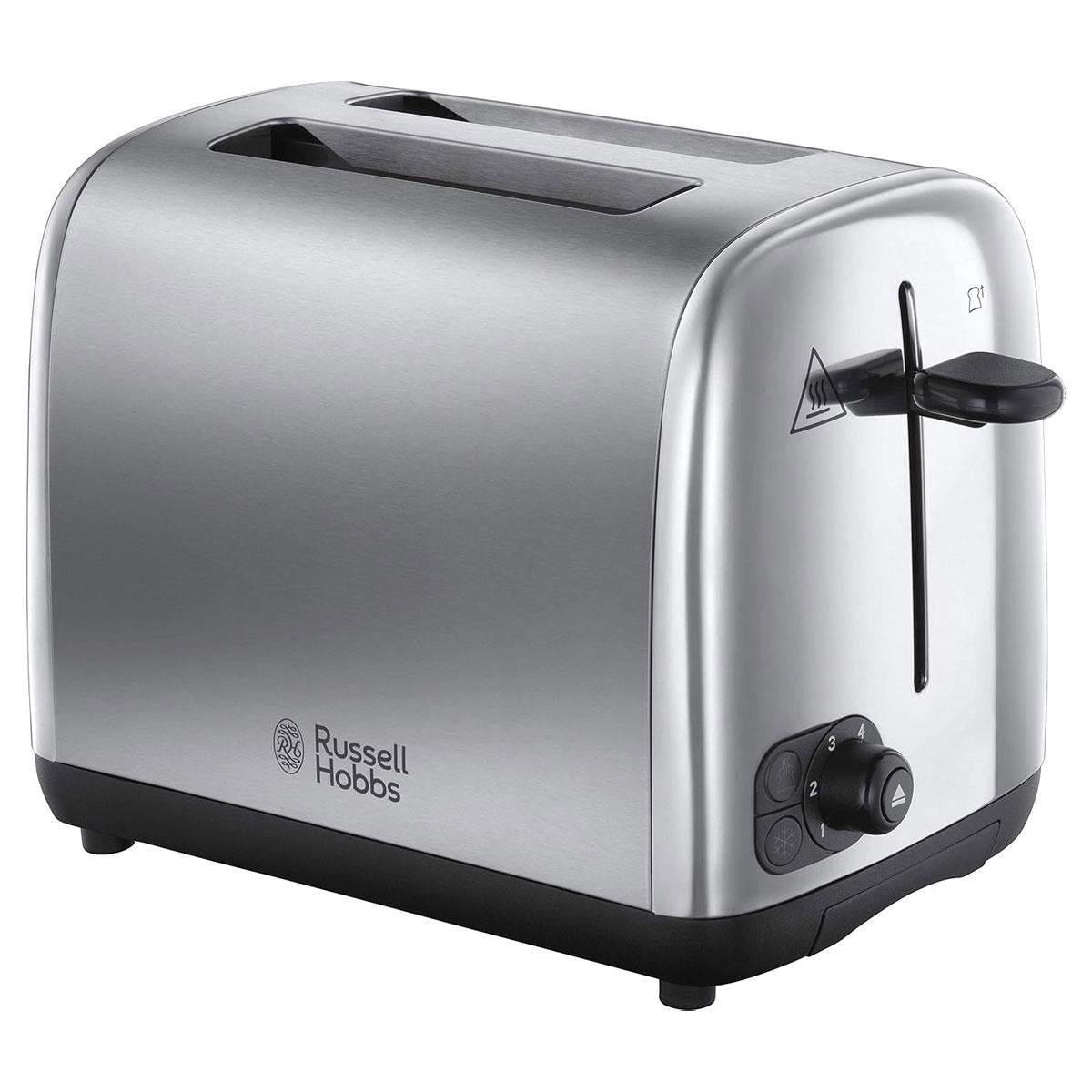 Russell Hobbs Adventure 2 Slice Toaster Stainless Steel 850W - Brushed & Polished