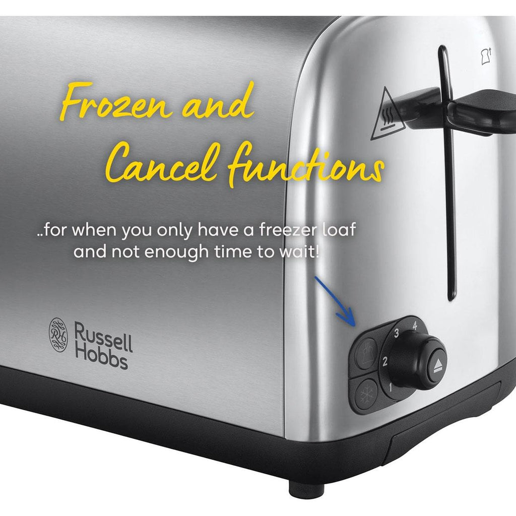 Russell Hobbs Adventure 2 Slice Toaster Stainless Steel 850W - Brushed & Polished