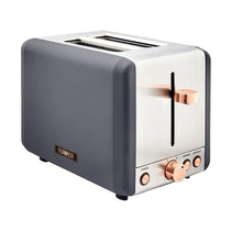 Tower Cavaletto 2 Slice Toaster Stainless Steel 850W - Grey & Rose Gold
