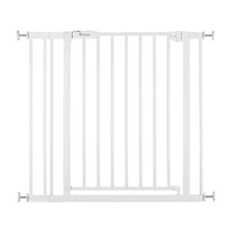 Hauck Open N Stop 2 Set With 9cm Extension Practical Manually Locking Baby Safety Gate Set 84-89cm - White
