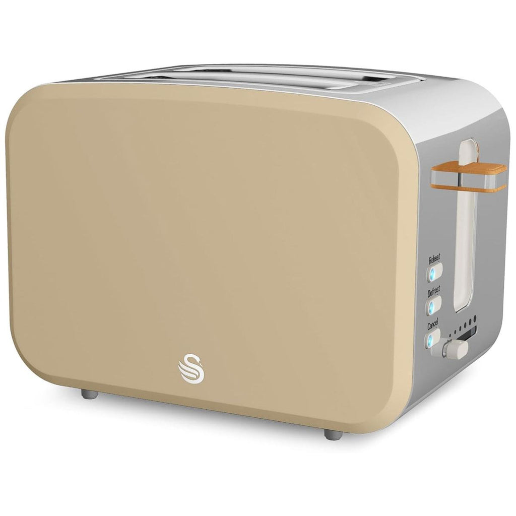 Swan Nordic Style 2 Slice Toaster With 6 Browning Levels 900W - Oatmeal