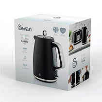 Swan Serenity Electric Jug Kettle 3000W 1.7 Litre - Black