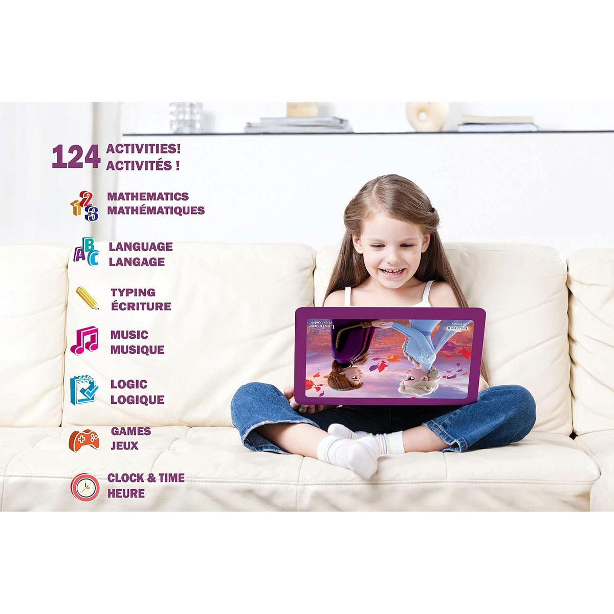 Lexibook Disney Frozen II Bilingual Educational Laptop With 124 Activites - Blue/Purple