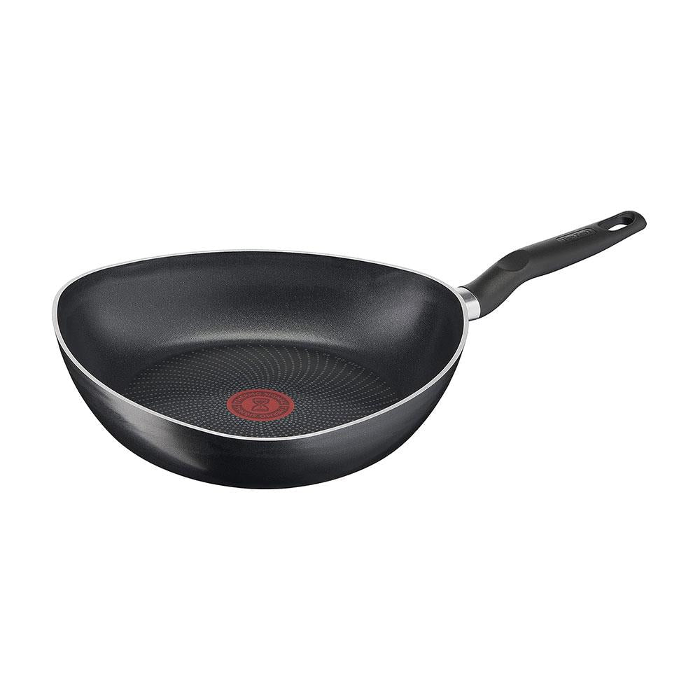Tefal Start'Easy Triangle Frying Pan 26cm Non-Stick Coating Thermo Signal - Black