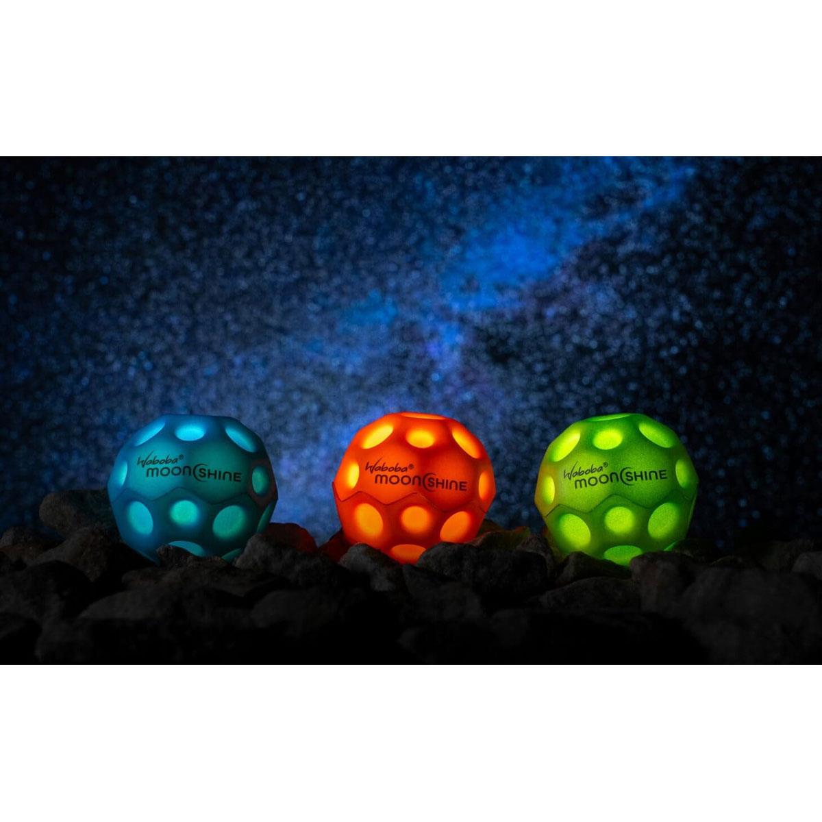 Waboba Moon Shine Ball Light Up Moon Ball - Orange