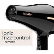 BaByliss Salon Pro Ionic Hair Dryer 2200W 2 Speed & 3 Heat Setting - Black