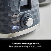 Morphy Richards Hive 2 Slice Toaster 850W - Grey