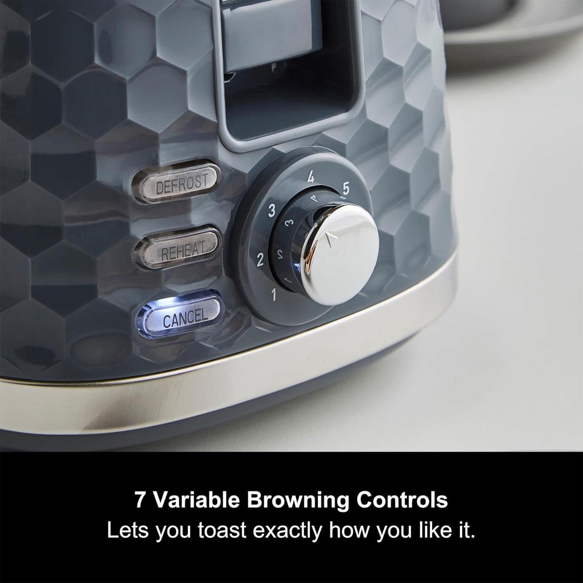 Morphy Richards Hive 2 Slice Toaster 850W - Grey