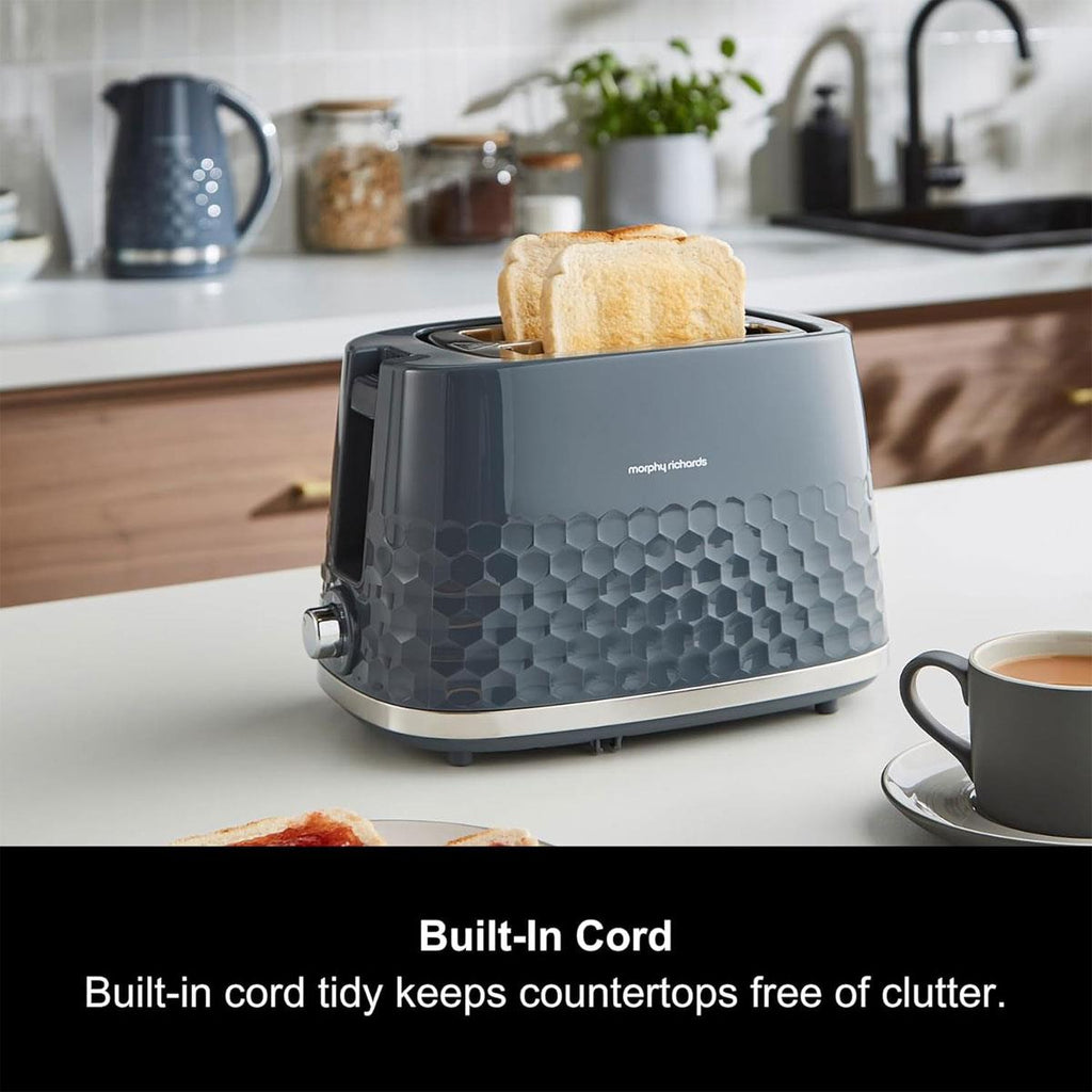 Morphy Richards Hive 2 Slice Toaster 850W - Grey