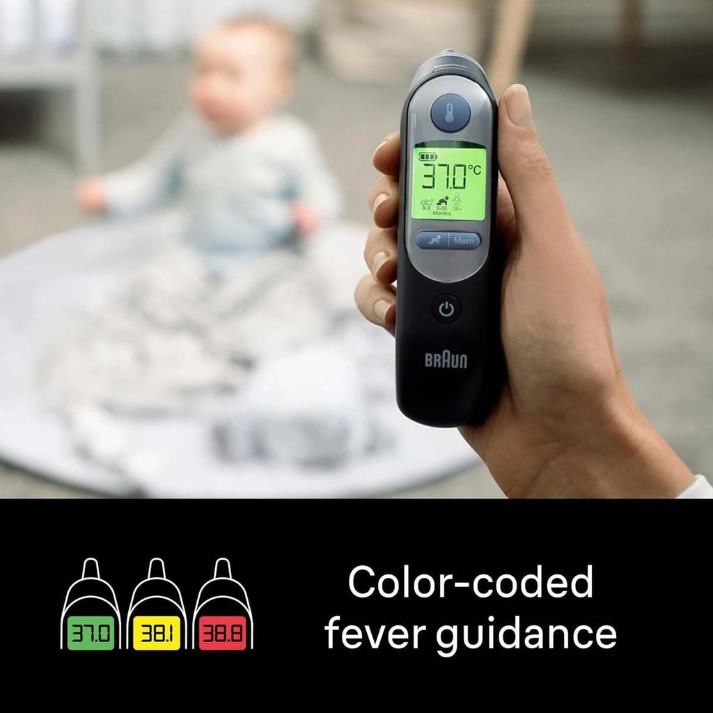 Braun ThermoScan 7 Ear Thermometer With Age Precision - Black Edition