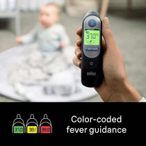 Braun ThermoScan 7 Ear Thermometer With Age Precision - Black Edition