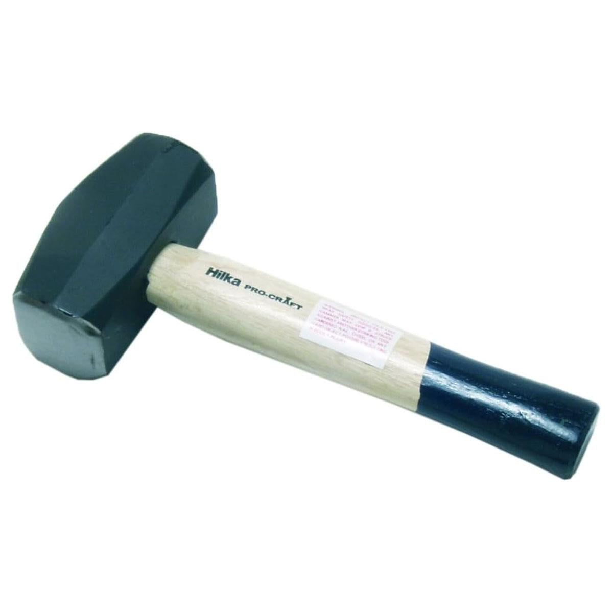 Hilka Tools Club Hammer Hickory Shaft 4lb - Black/White Secondary image