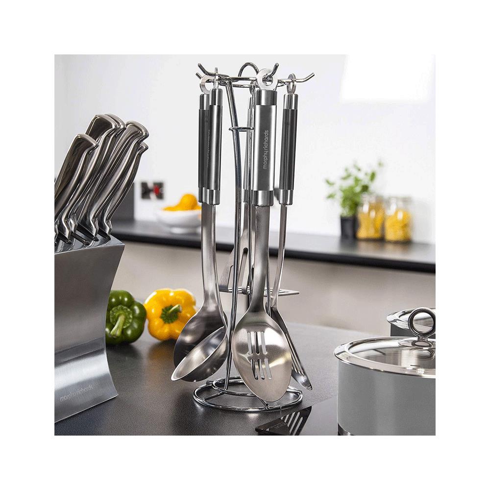 Morphy Richards Accents 5 Piece Gadget Set Kitchen Tool Stainless Steel - Silver