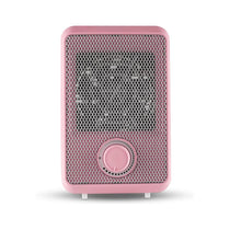 Tower 600W Colour Fan Heater With 3 Second Heating Technology Adjustable Thermostat Overheat Protection - Pink