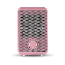 Tower 600W Colour Fan Heater With 3 Second Heating Technology Adjustable Thermostat Overheat Protection - Pink