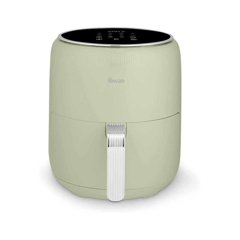 Swan Retro Digital Air Fryer With 8 Adjustable Cooking Pre-Sets 1500W 4.5 Litres - Green