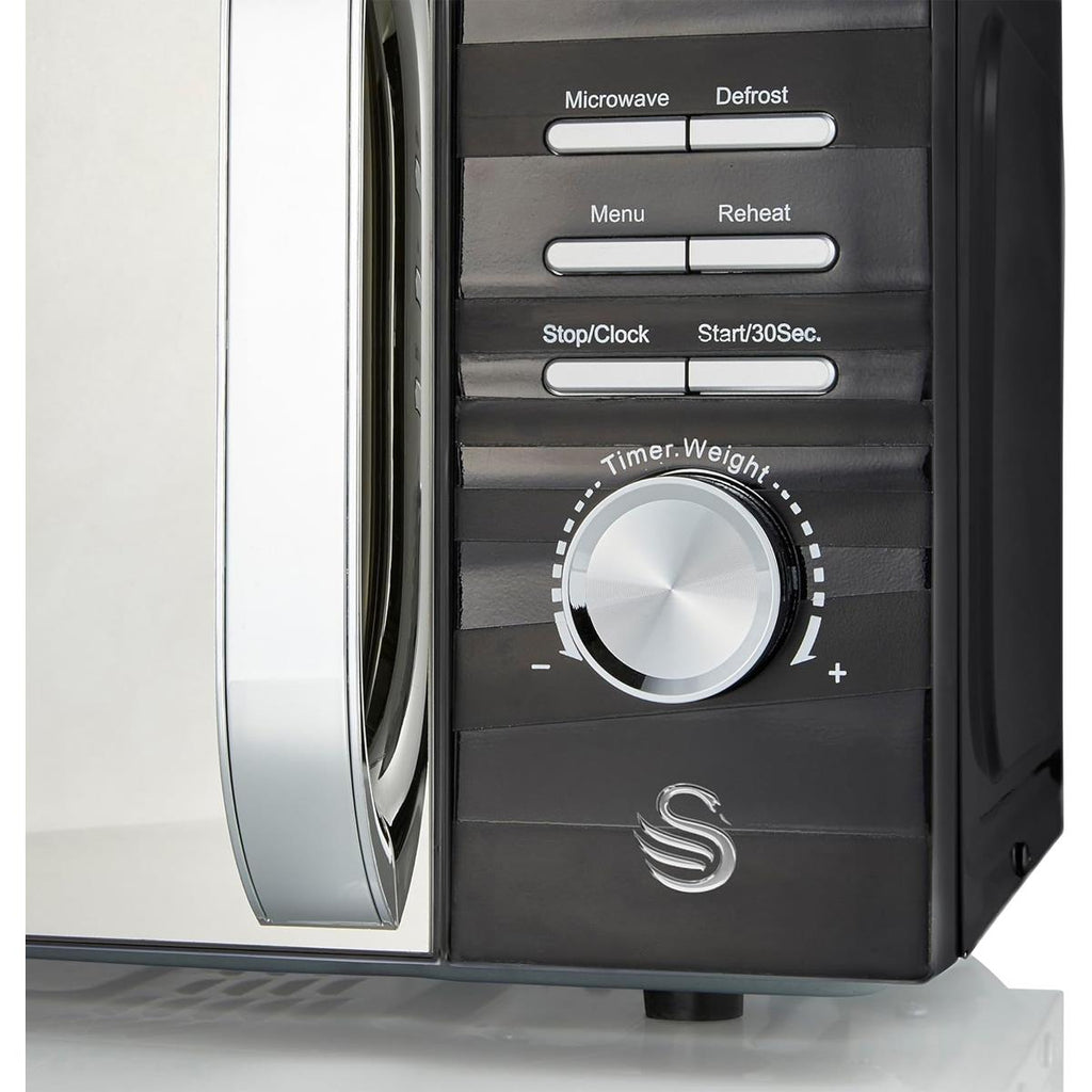 Swan Symphony Digital Microwave With 5 Power Levels & Defrost Setting 700W 20 Litres - Black