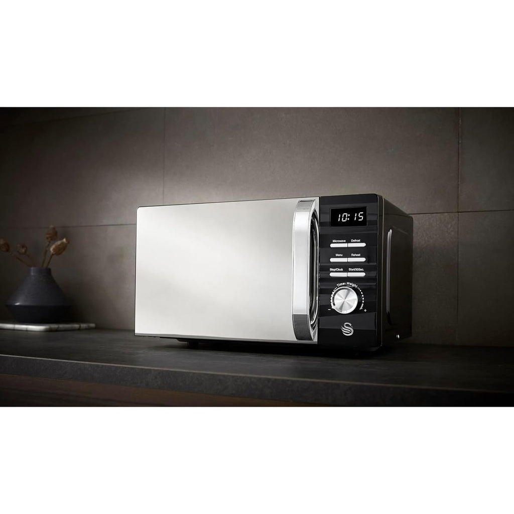 Swan Symphony Digital Microwave With 5 Power Levels & Defrost Setting 700W 20 Litres - Black