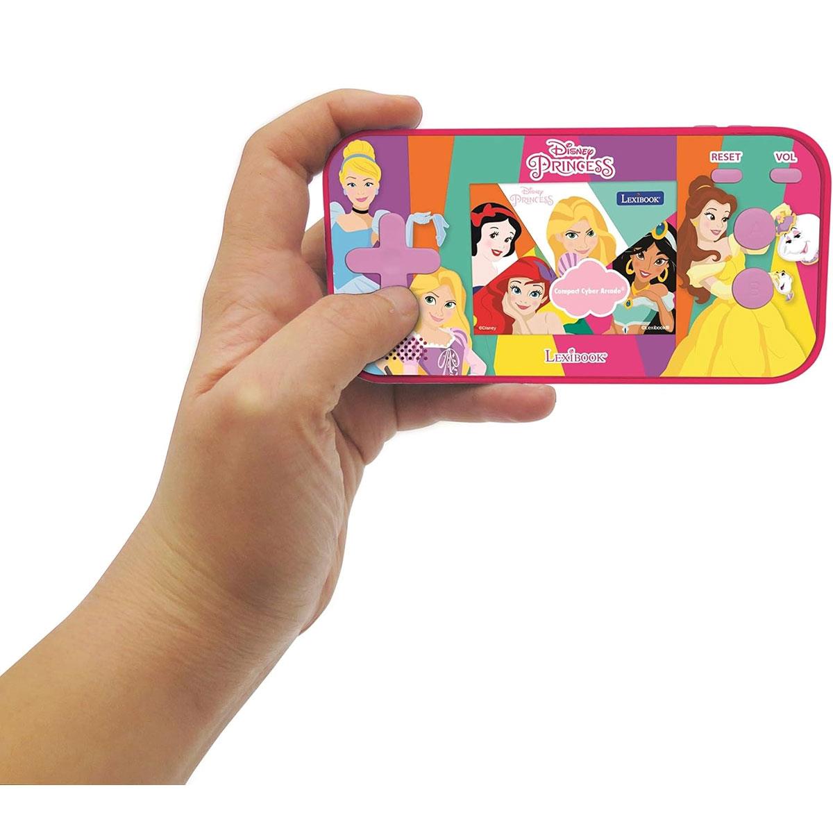 Lexibook Disney Princess Handheld Console Compact Cyber Arcade 150 Games - Pink