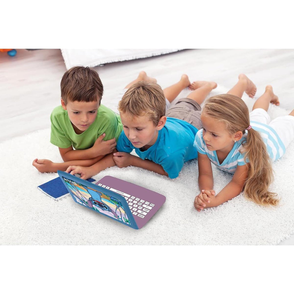 Lexibook Disney Stitch Bilingual Educational Laptop With 124 Activites - Purple/Blue