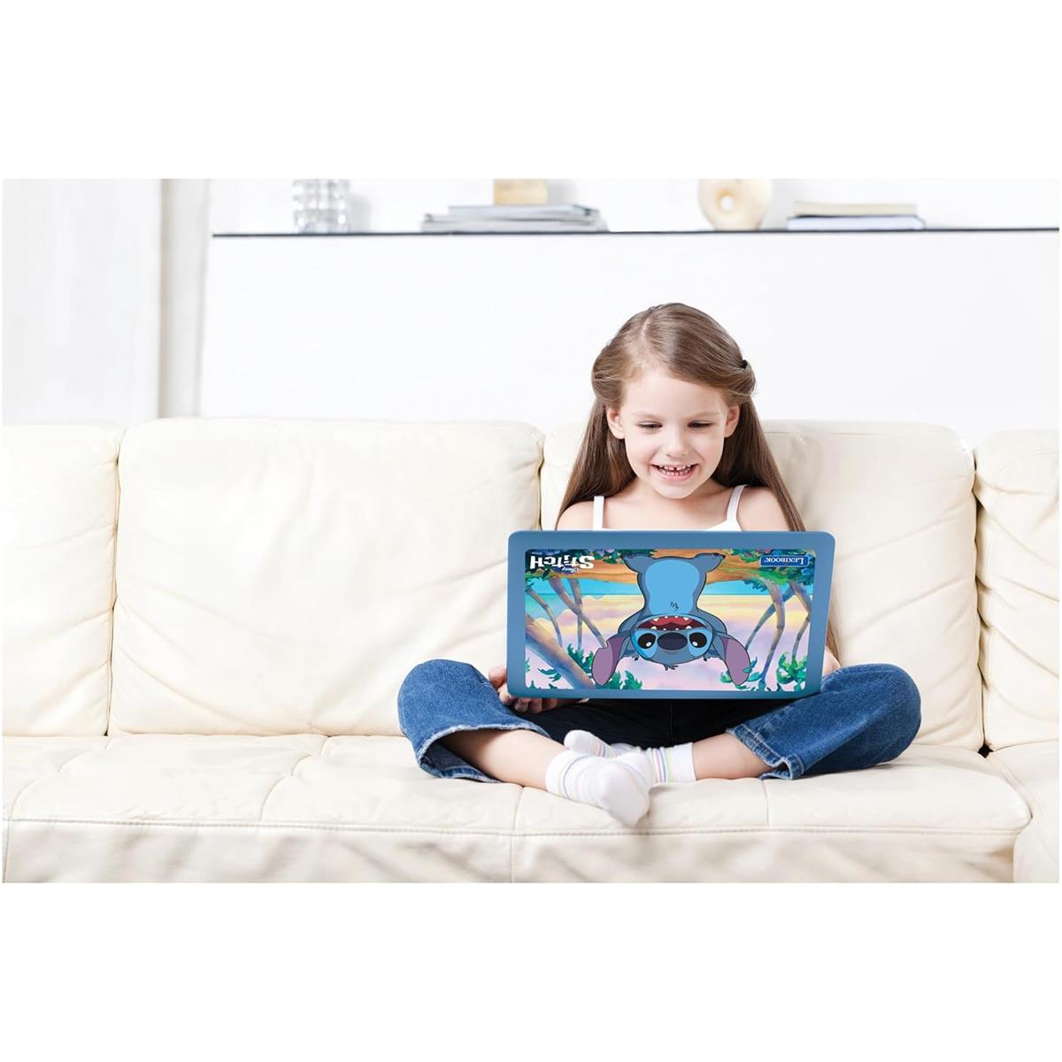 Lexibook Disney Stitch Bilingual Educational Laptop With 124 Activites - Purple/Blue