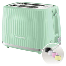 Russell Hobbs Eden 2 Slice Toaster With 6 Variable Browning Settings 800W - Pistachio