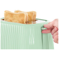 Russell Hobbs Eden 2 Slice Toaster With 6 Variable Browning Settings 800W - Pistachio