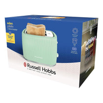 Russell Hobbs Eden 2 Slice Toaster With 6 Variable Browning Settings 800W - Pistachio
