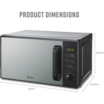 Swan Digital Microwave With 5 Power Levels 800W 20 Litre - Black