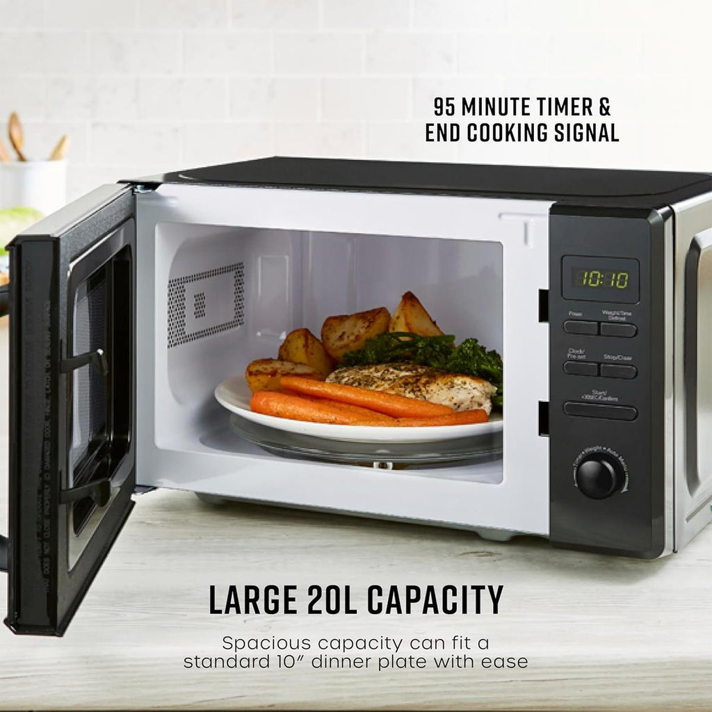 Swan Digital Microwave With 5 Power Levels 800W 20 Litre - Black