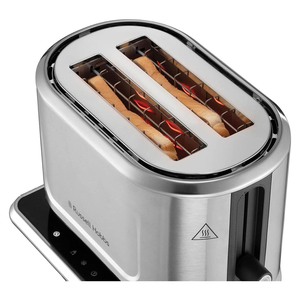 Russell Hobbs Attentiv 2 Slice Toaster Stainless Steel 1640W - Silver