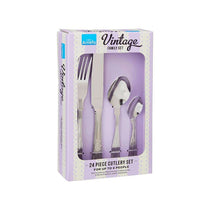 Amefa Vintage Kings 24 Piece Cutlery Set Stainless Steel - Silver