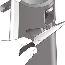 Kenwood Can Opener Knife Sharpner And Bottle Opener Stainless Steel - Silver