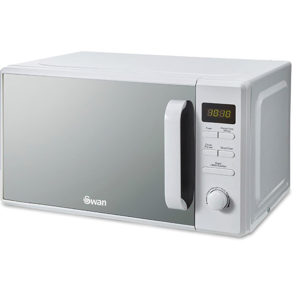 Swan Digital Microwave With 5 Power Levels 800W 20 Litres - White