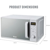 Swan Digital Microwave With 5 Power Levels 800W 20 Litres - White