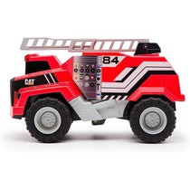 CAT Construction Power Haulers Fire Truck Vehicle Toys With Lights And Sounds - Red