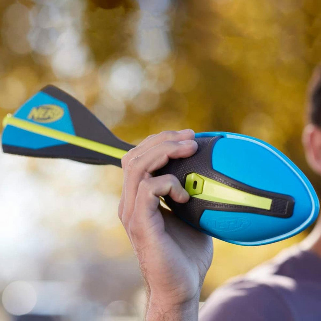 Nerf Vortex Ultra Grip Football Designed For Easy Catching Howling Whistle Sound Distance Optimizing Tail - Blue