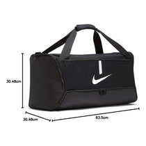 Nike Academy Team Football Duffel Bag Medium 60 Litre Capacity 64cm x 30cm x 30cm - Black