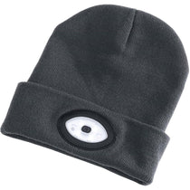 Draper Beanie Hat With Rechargeable Torch One Size 1W 100 Lumens - Grey